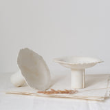 Coupe en grès blanc par Asterisque chez Brutal Ceramics
