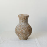 Vase en grès roux "l'attente' réalisé par Lucile Boudier chez Brutal Ceramics