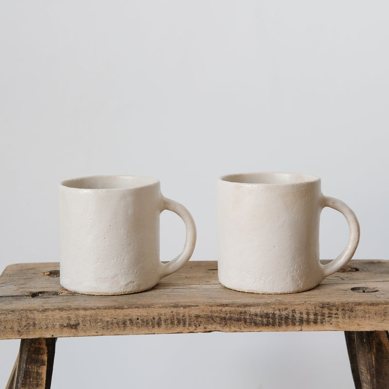 Stoneware mug 250ml - Satin white