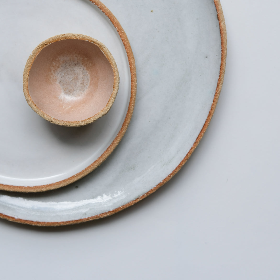 Bolinette en grès rose de l'Atelier M. chez Brutal Ceramics