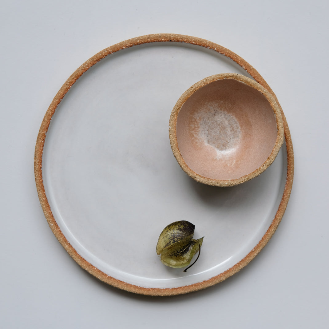 Bolinette en grès rose de l'Atelier M. chez Brutal Ceramics
